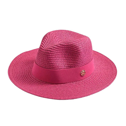Maracaibo Straw Fedora Hat – Breathable Summer Wide Brim Hat
