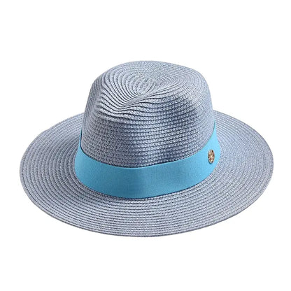 Maracaibo Straw Fedora Hat – Breathable Summer Wide Brim Hat