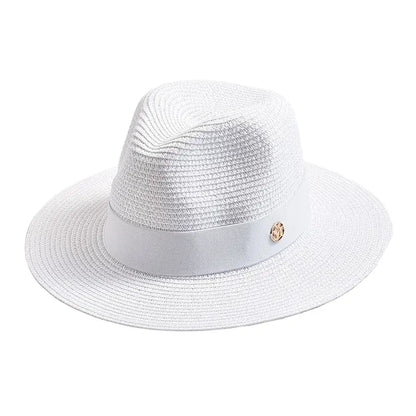 Maracaibo Straw Fedora Hat – Breathable Summer Wide Brim Hat