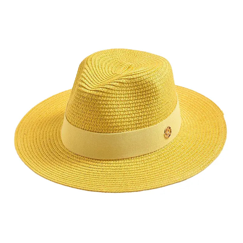 Maracaibo Straw Fedora Hat – Breathable Summer Wide Brim Hat