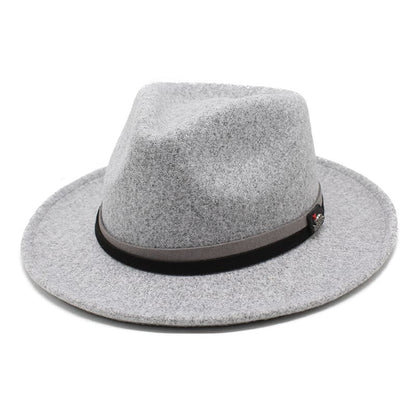 Masters Classic Soft Wool Fedora Hat - Elegant Wool Fedora For Timeless Dressy Style