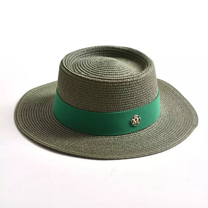 Masters Summer Straw Pork Pie Hat – Lightweight Breathable Short Brim Hat