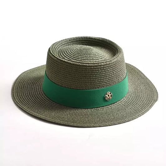 Masters Summer Straw Pork Pie Hat – Lightweight Breathable Short Brim Hat