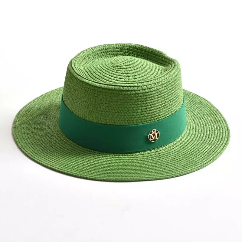Masters Summer Straw Pork Pie Hat – Lightweight Breathable Short Brim Hat