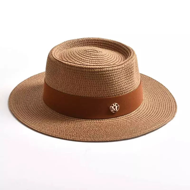 Masters Summer Straw Pork Pie Hat – Lightweight Breathable Short Brim Hat