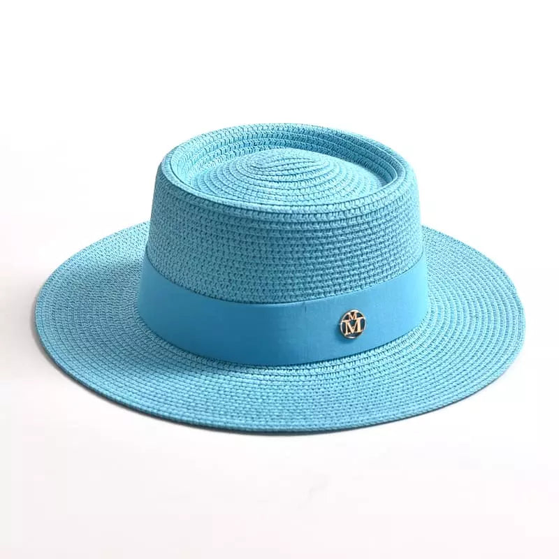 Masters Summer Straw Pork Pie Hat – Lightweight Breathable Short Brim Hat