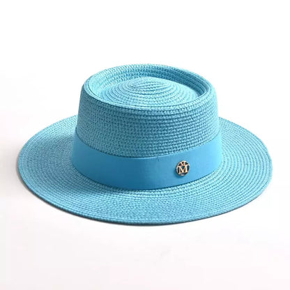 Masters Summer Straw Pork Pie Hat – Lightweight Breathable Short Brim Hat