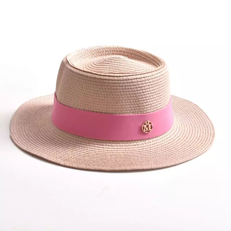Masters Summer Straw Pork Pie Hat – Lightweight Breathable Short Brim Hat