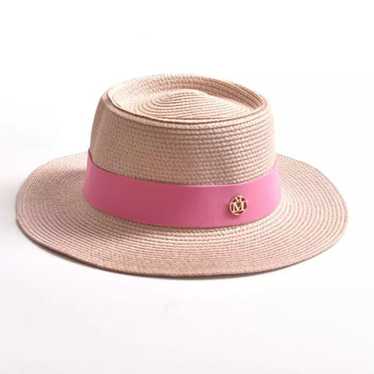 Masters Summer Straw Pork Pie Hat – Lightweight Breathable Short Brim Hat