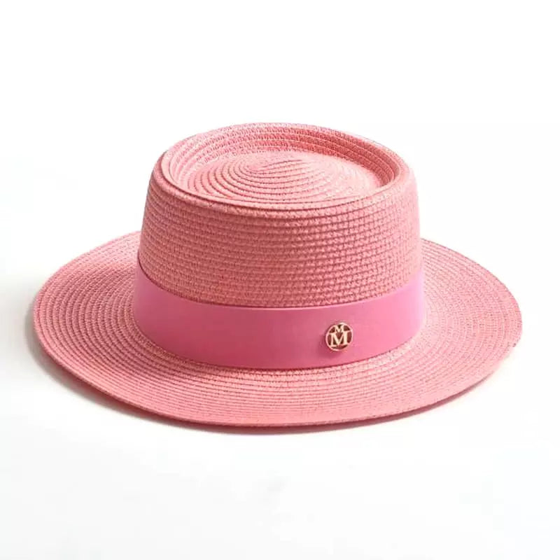 Masters Summer Straw Pork Pie Hat – Lightweight Breathable Short Brim Hat