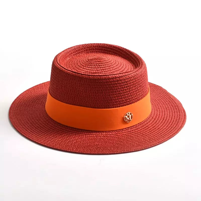 Masters Summer Straw Pork Pie Hat – Lightweight Breathable Short Brim Hat