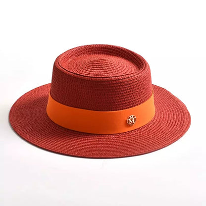 Masters Summer Straw Pork Pie Hat – Lightweight Breathable Short Brim Hat