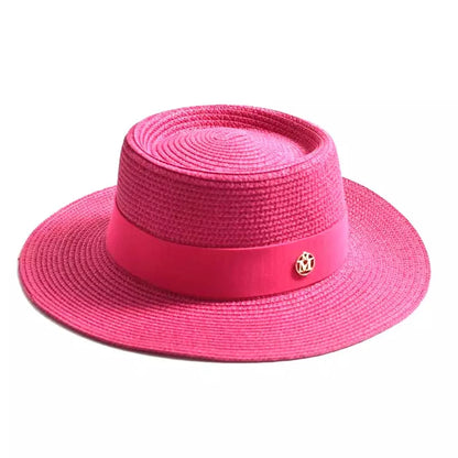 Masters Summer Straw Pork Pie Hat – Lightweight Breathable Short Brim Hat