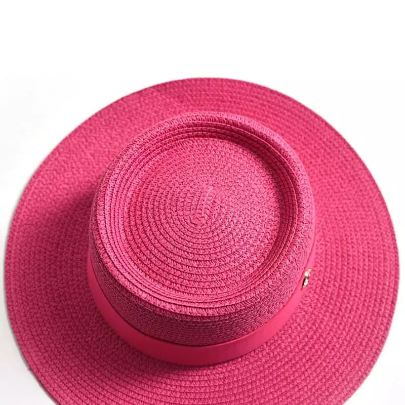 Masters Summer Straw Pork Pie Hat – Lightweight Breathable Short Brim Hat
