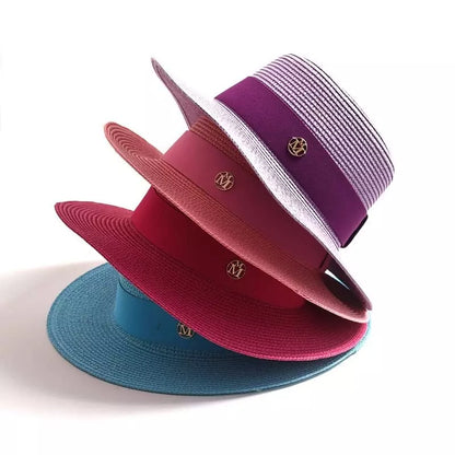 Masters Summer Straw Pork Pie Hat – Lightweight Breathable Short Brim Hat