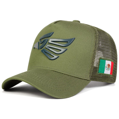Mexican Eagle Trucker Cap - Casual Trucker Cap With Rugged Style For A Timeless Look