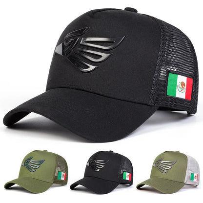 Mexican Eagle Trucker Cap - Casual Trucker Cap With Rugged Style For A Timeless Look