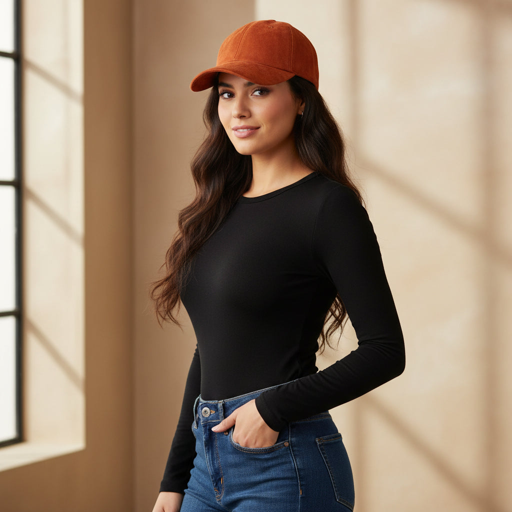 Suede Cap With Vibrant Colors And Modern Street Look - Urban Caps