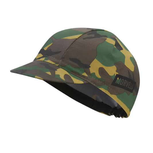 Morvelo Camouflage Green Cycling Cap For All Day Comfort Under Helmet