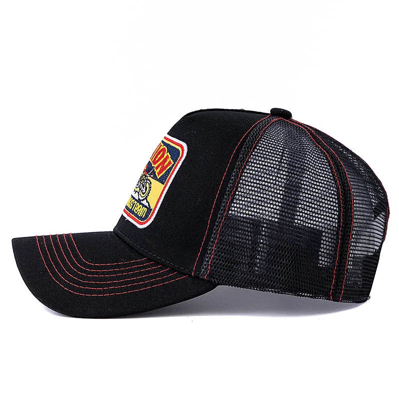 Motocross Station Trucker Cap - Cotton and Mesh Trucker for Riders and Casual Wear