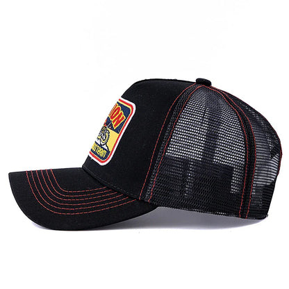 Motocross Station Trucker Cap - Cotton and Mesh Trucker for Riders and Casual Wear