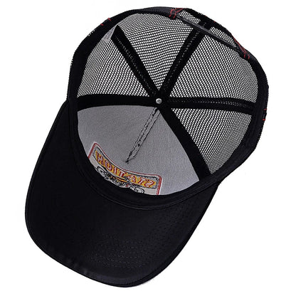 Motocross Station Trucker Cap - Cotton and Mesh Trucker for Riders and Casual Wear