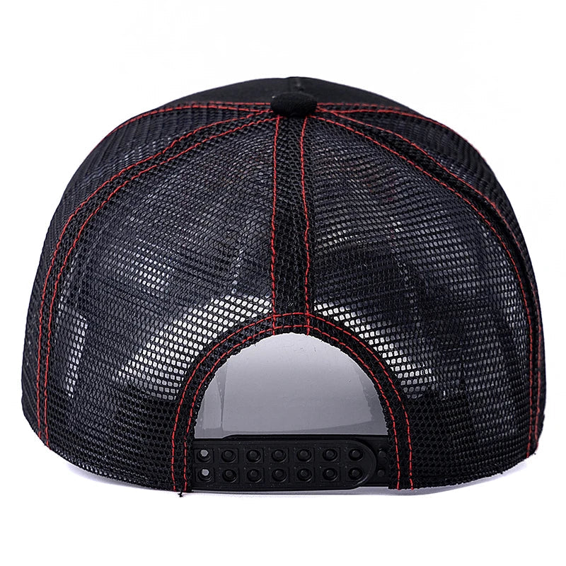 Motocross Station Trucker Cap - Cotton and Mesh Trucker for Riders and Casual Wear