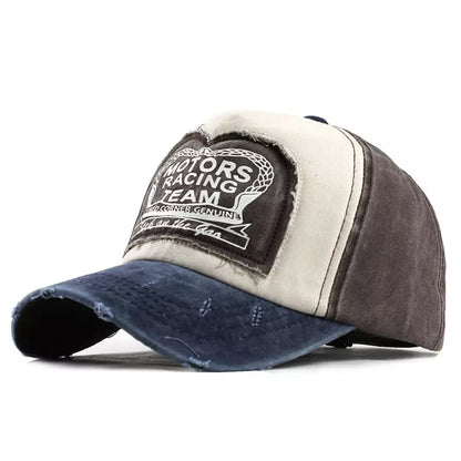 Motors Racing Vintage Baseball Cap – Retro Washed Trucker Hat