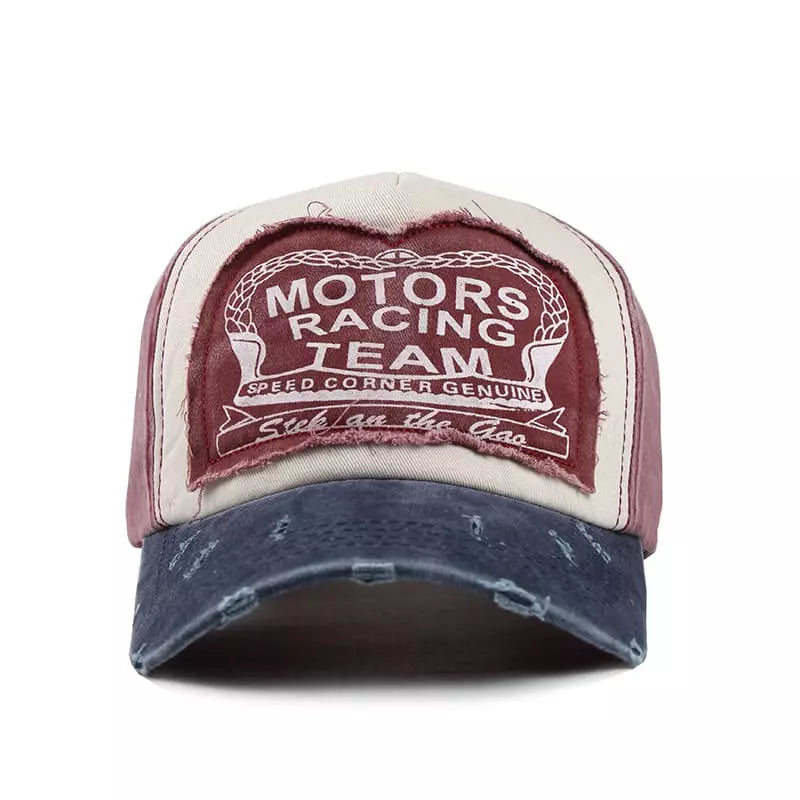 Motors Racing Vintage Baseball Cap – Retro Washed Trucker Hat