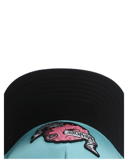 Munchie Madness Blue Snapback Cap - Casual Blue Snapback For Relaxed Weekend Looks
