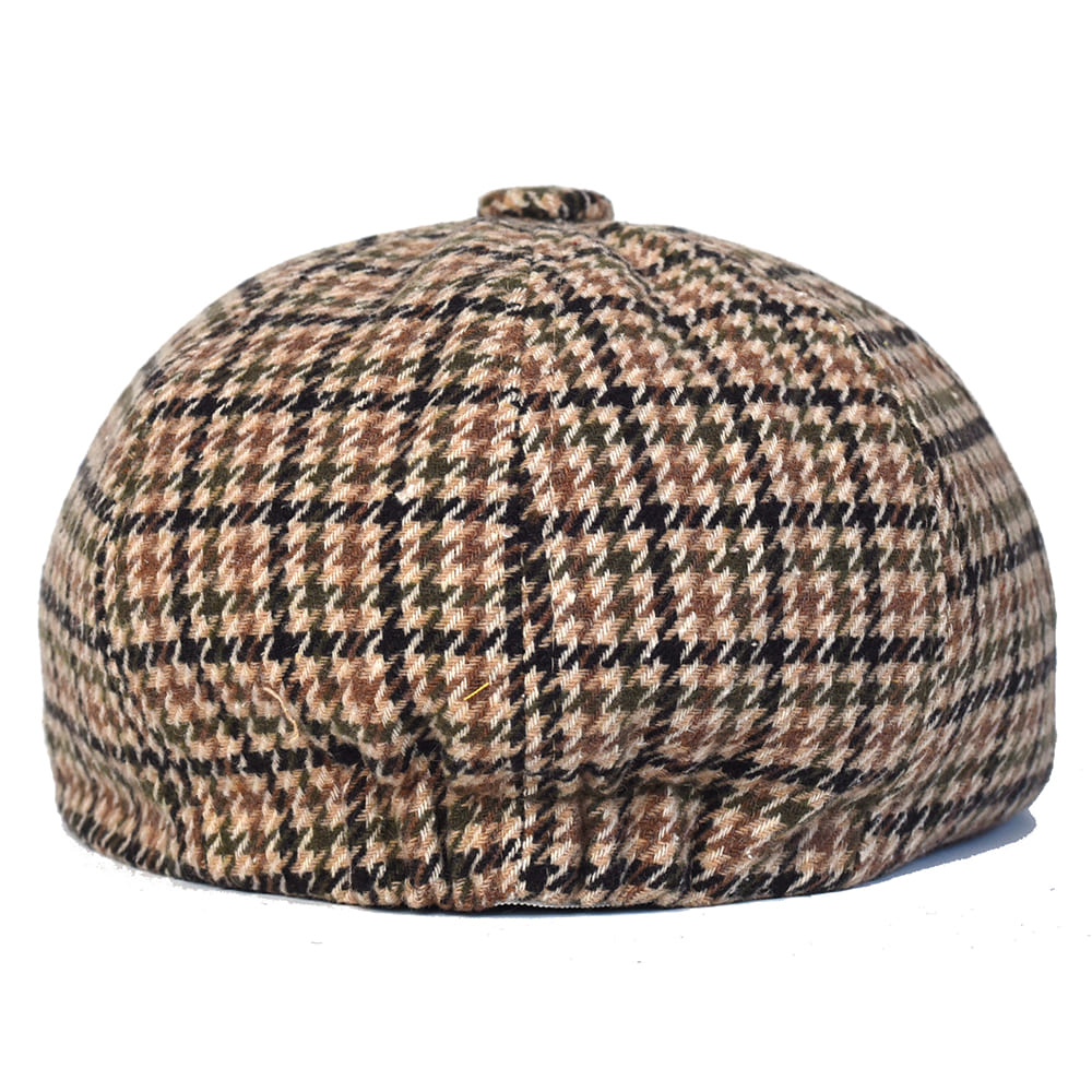 NH Wool Newsboy Cap – Houndstooth 8 Panel Classic Hat