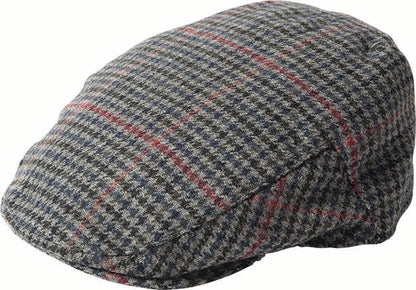 Failsworth Norwich Ivy Flat Cap – Wool Blend Fabric, Patterned Design