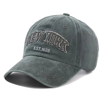 NY Washed Cotton Baseball Cap – Adjustable Everyday Hat