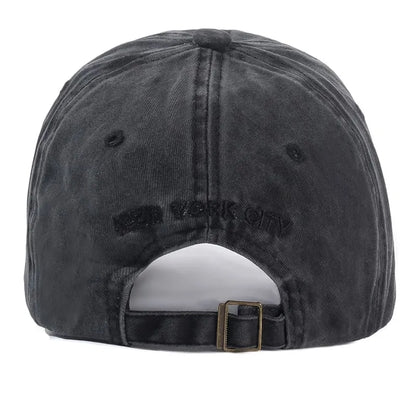 NY Washed Cotton Baseball Cap – Adjustable Everyday Hat