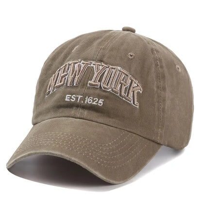 NY Washed Cotton Baseball Cap – Adjustable Everyday Hat