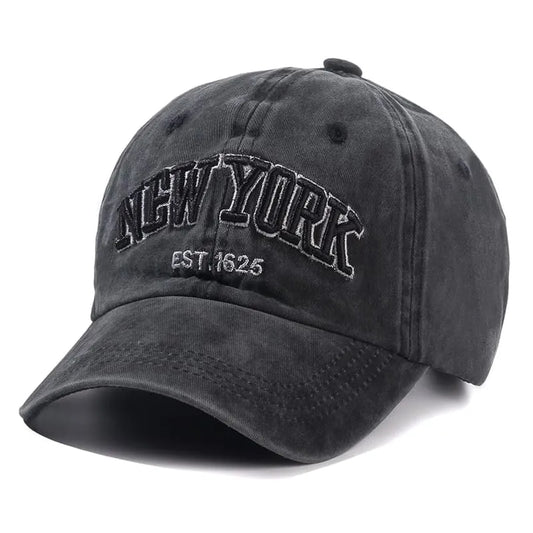 NY Washed Cotton Baseball Cap – Adjustable Everyday Hat