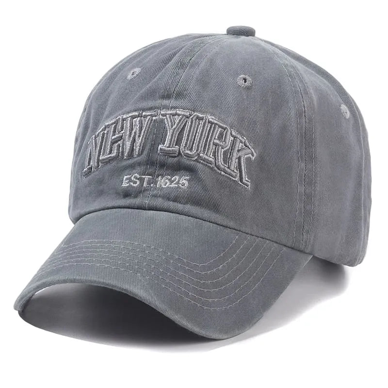 NY Washed Cotton Baseball Cap – Adjustable Everyday Hat