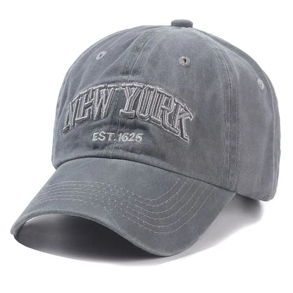 NY Washed Cotton Baseball Cap – Adjustable Everyday Hat