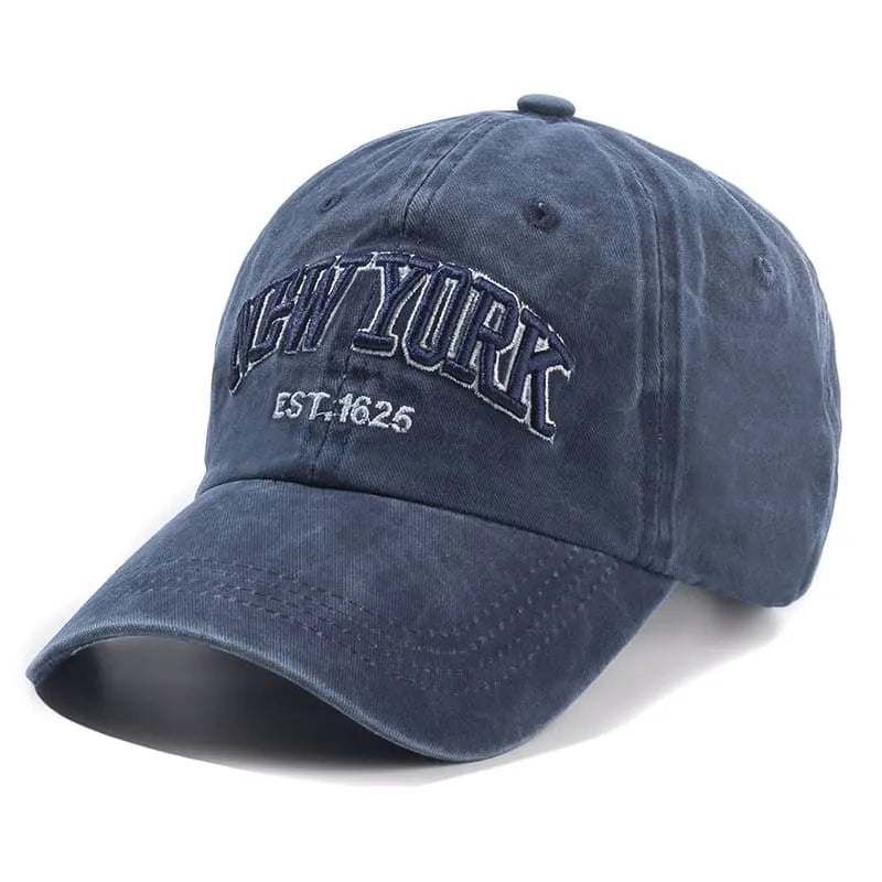 NY Washed Cotton Baseball Cap – Adjustable Everyday Hat