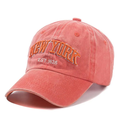 NY Washed Cotton Baseball Cap – Adjustable Everyday Hat