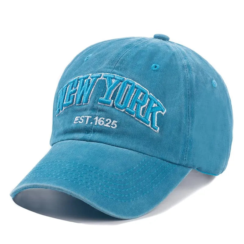 NY Washed Cotton Baseball Cap – Adjustable Everyday Hat