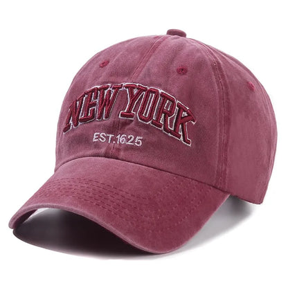 NY Washed Cotton Baseball Cap – Adjustable Everyday Hat