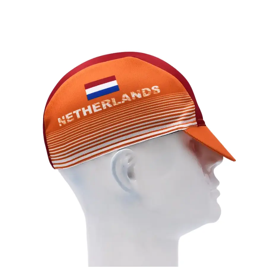 Netherlands Flag Cycling Cap for Dutch Pride and Road Cycling Performance