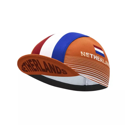 Netherlands Flag Cycling Cap for Dutch Pride and Road Cycling Performance