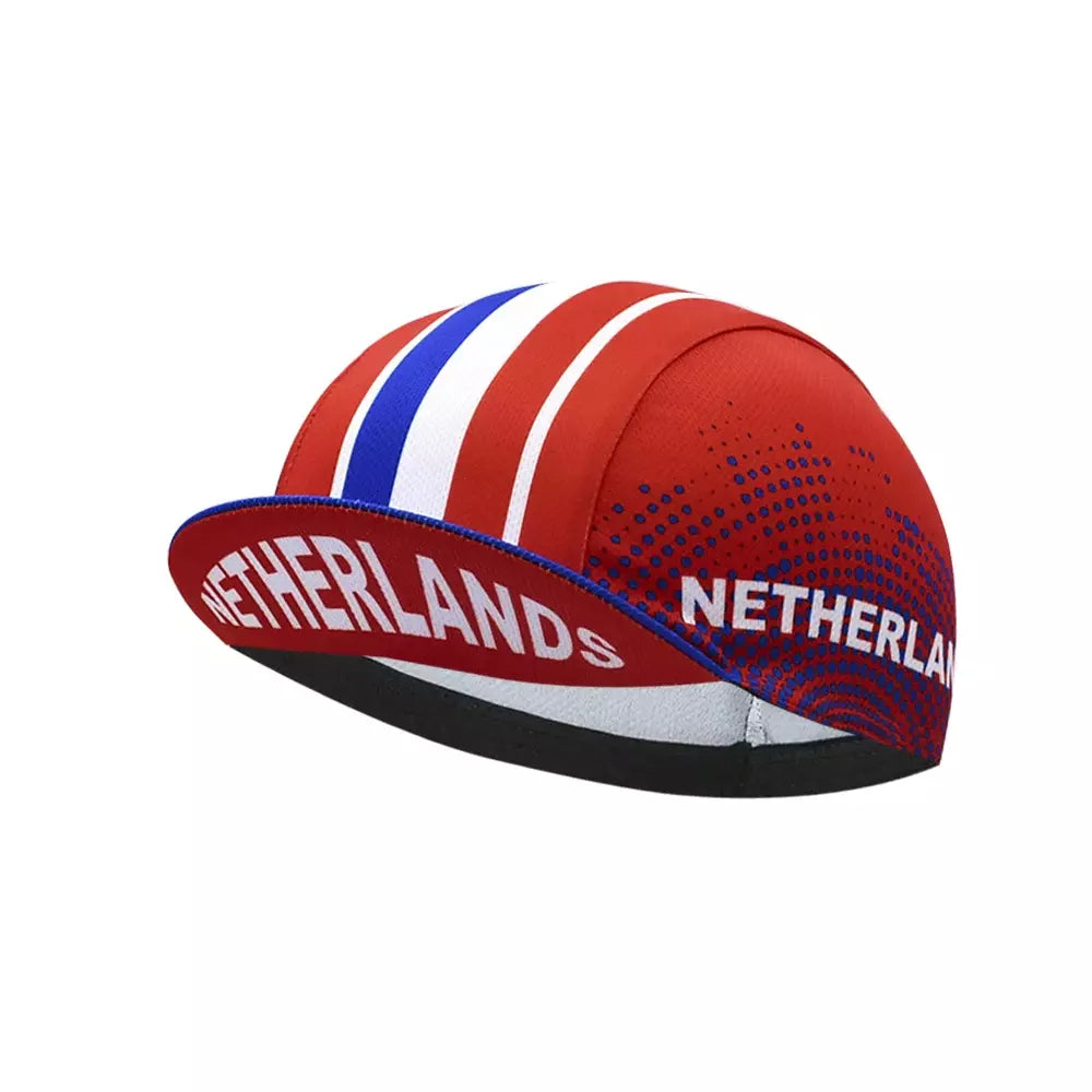 Netherlands Flag Cycling Cap for Dutch Pride and Road Cycling Performance