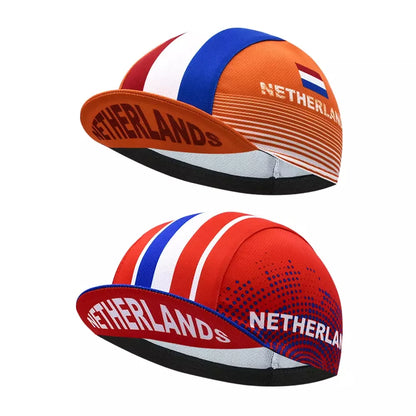Netherlands Flag Cycling Cap for Dutch Pride and Road Cycling Performance