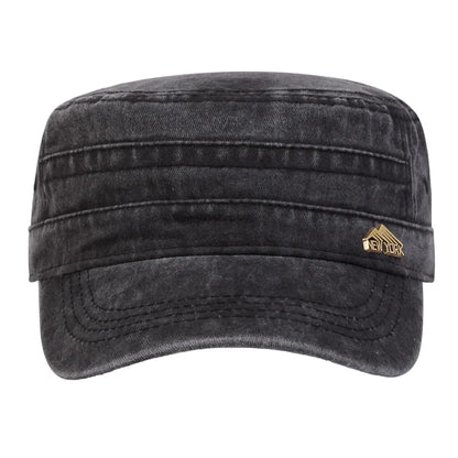 New York Washed Cotton Army Cap - Classic Washed Cotton Army Cap With NYC Inspired Look