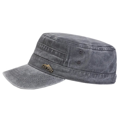 New York Washed Cotton Army Cap - Classic Washed Cotton Army Cap With NYC Inspired Look