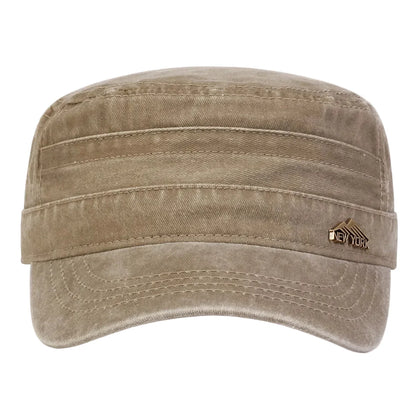 New York Washed Cotton Army Cap - Classic Washed Cotton Army Cap With NYC Inspired Look