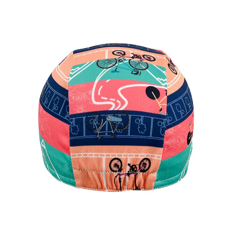 I Love To Bike Cycling Cap Lightweight Breathable Acrylic Headwear for Rides